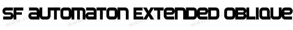 SF Automaton Extended Oblique字体转换